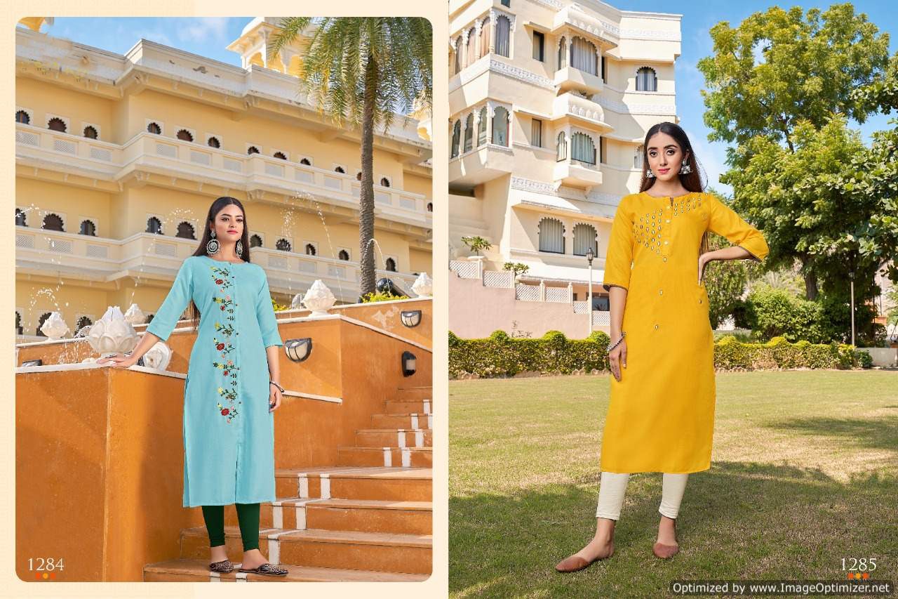 Tc Shruti 11 1283 To 1292 Designer Kurtis Catalog